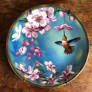 Rufous Hummingbird Collectible Plate with Hanger